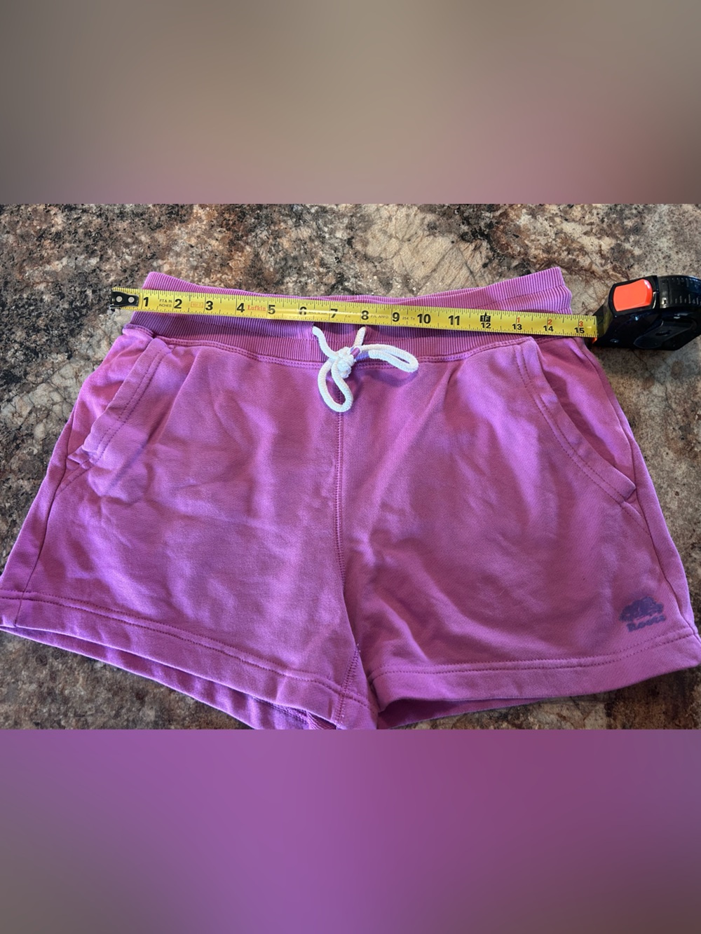 Roots Women’s Pink-Purple Drawstring Casual Shorts